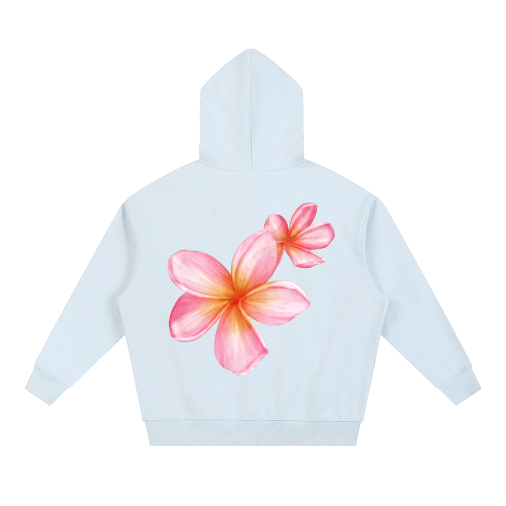Pink Plumeria Boxy Hoodie