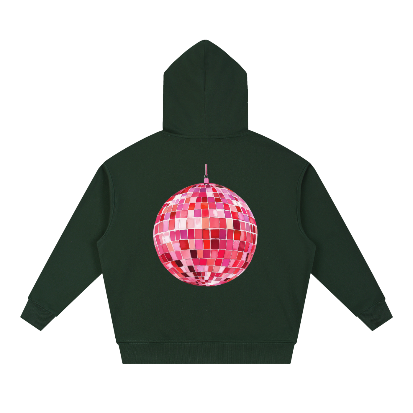 Pink Party All Night Boxy Hoodie