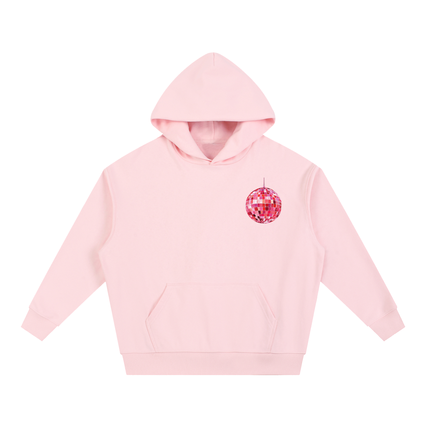 Pink Party All Night Boxy Hoodie