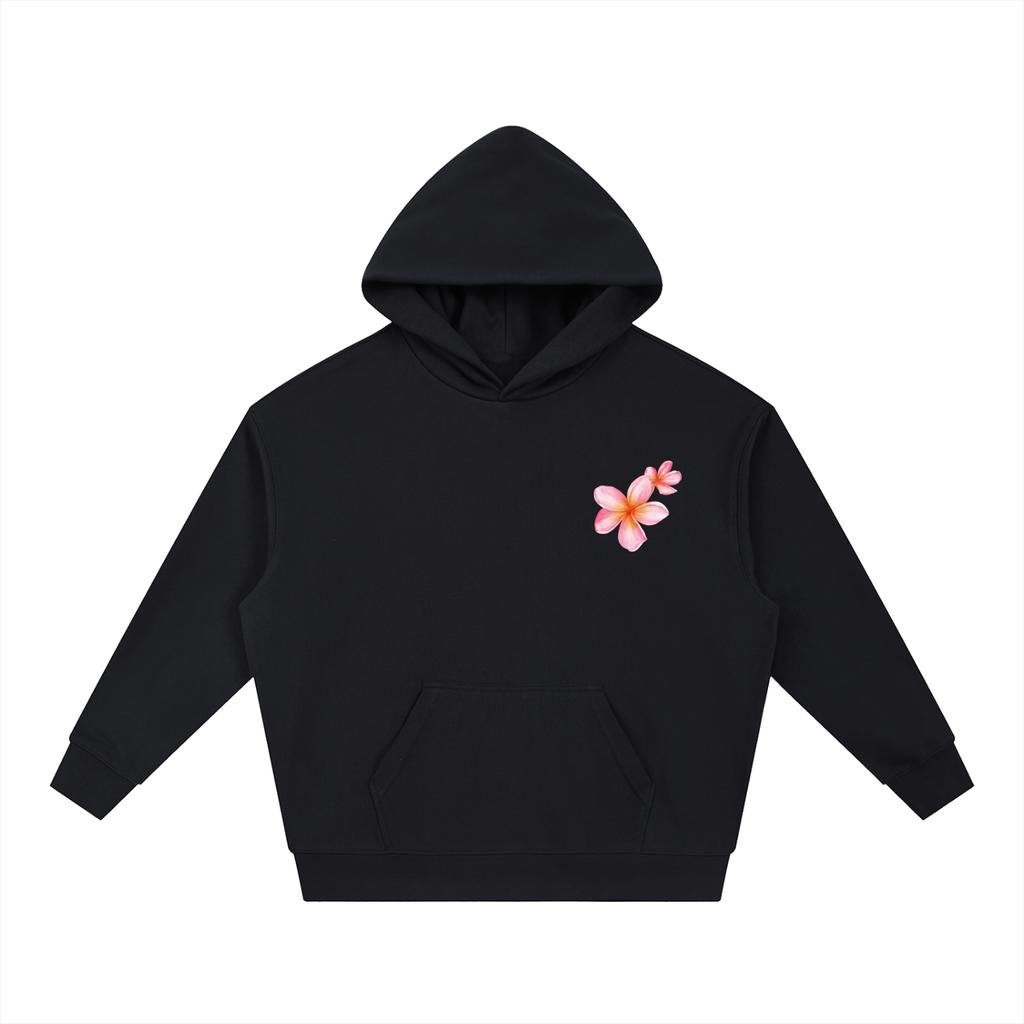 Pink Plumeria Boxy Hoodie