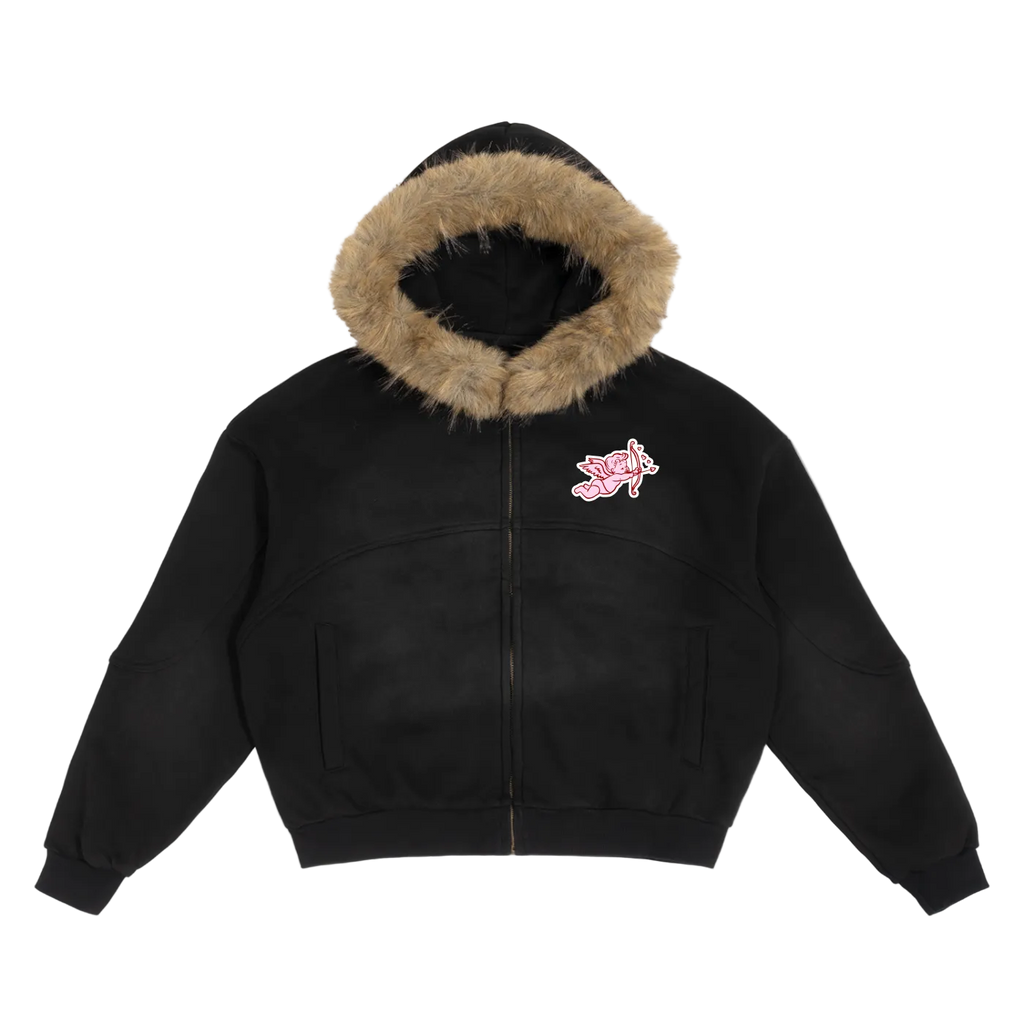 Angel Wings Fur Hoodie