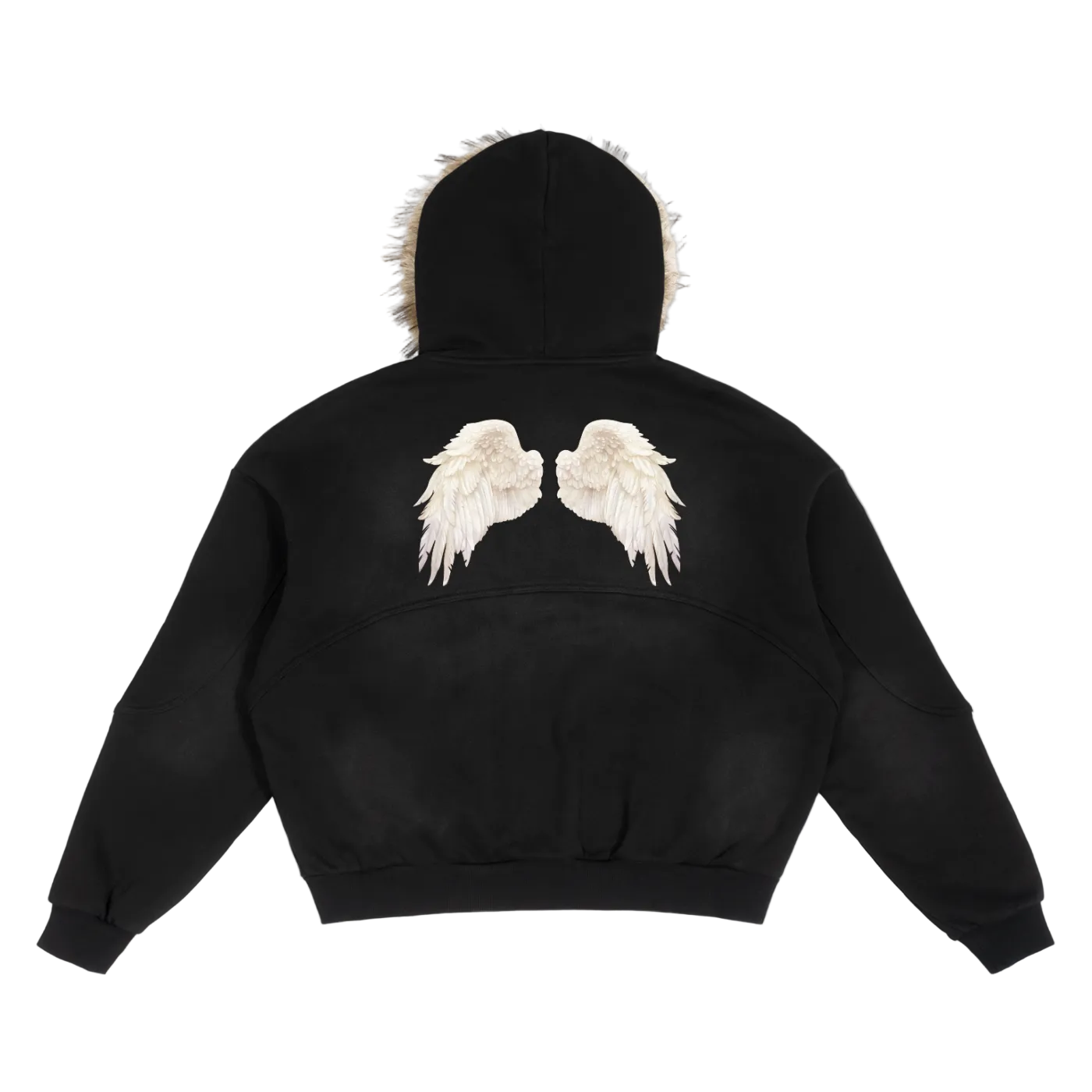 Angel Wings Fur Hoodie